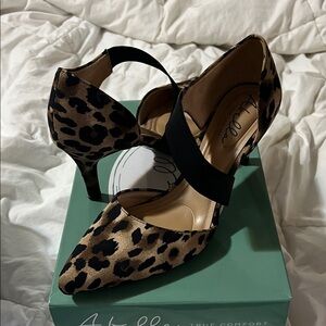 Abella Black and Brown Leopard Heels